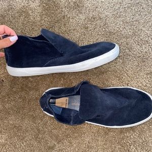 Mis rise suede navy sneakers